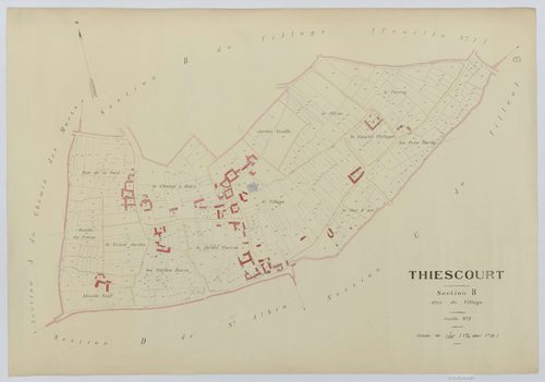Thiescourt - Cadastre napoléonien (copie), section B2