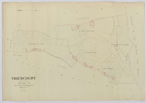 Thiescourt - Cadastre napoléonien (copie), section E1