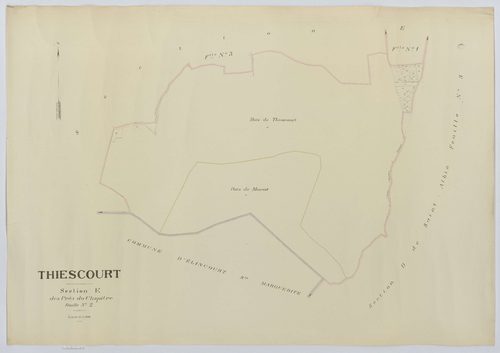 Thiescourt - Cadastre napoléonien (copie), section E2