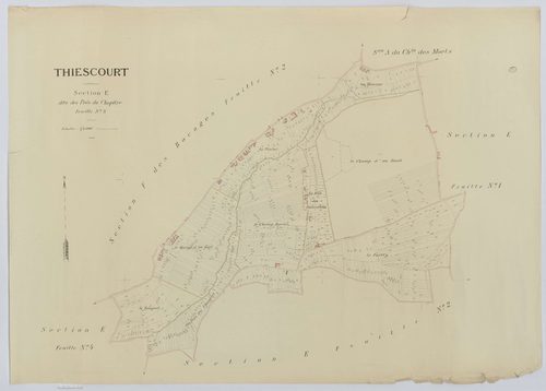Thiescourt - Cadastre napoléonien (copie), section E3