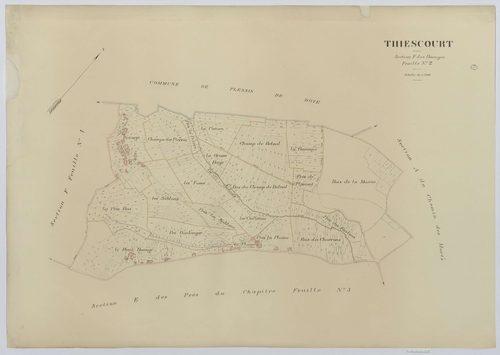 Thiescourt - Cadastre napoléonien (copie), section F2
