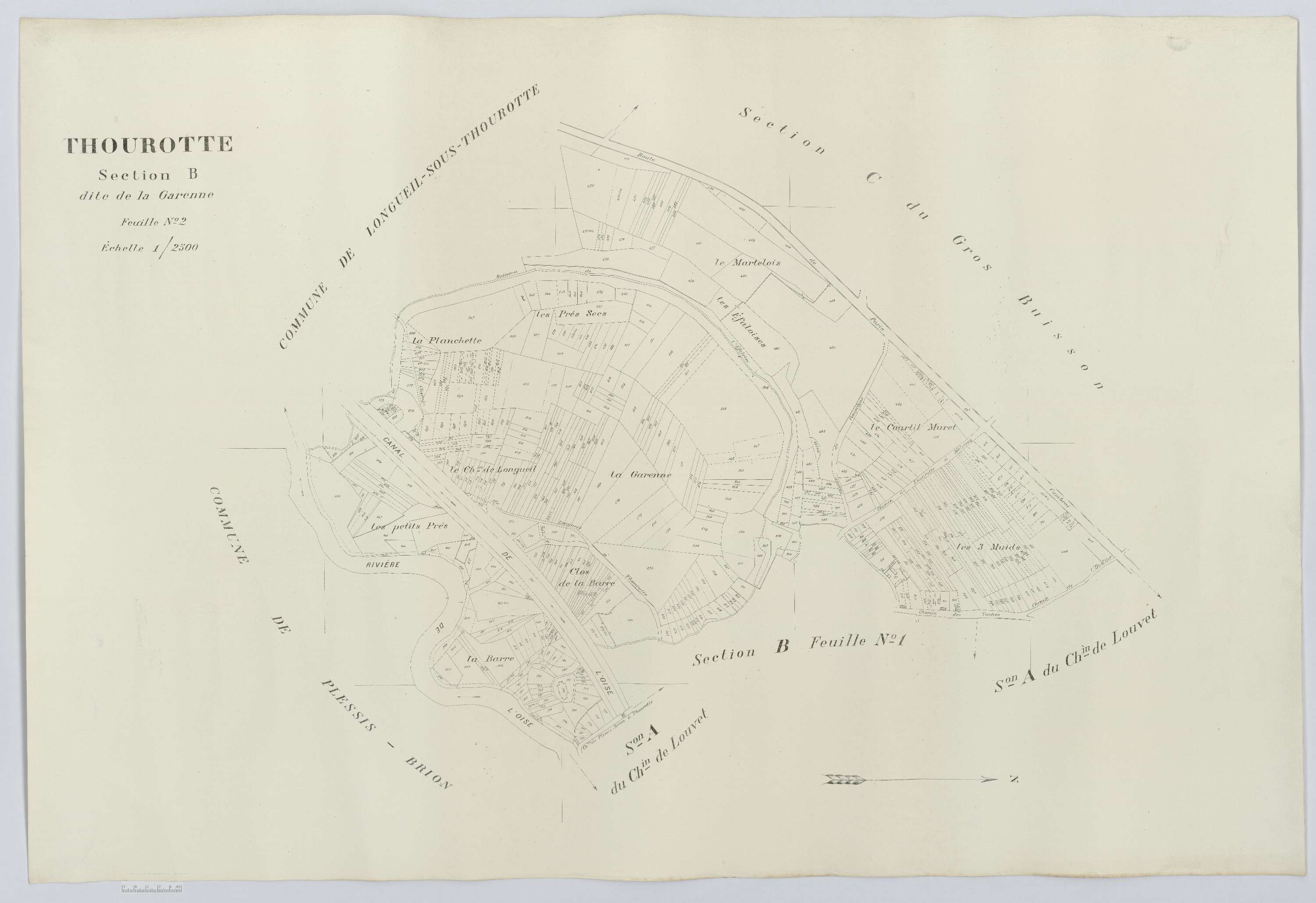 Thourotte - Cadastre napoléonien (copie), section B2