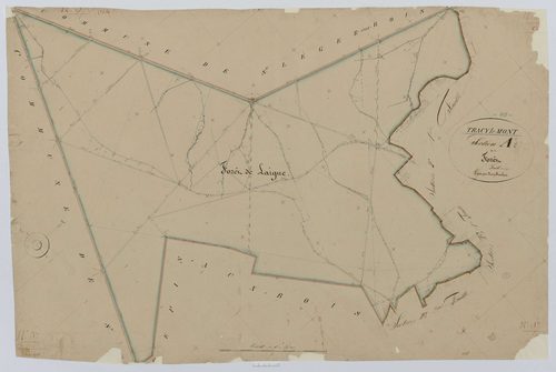 Tracy-le-Mont - Cadastre napoléonien, section A, feuille unique
