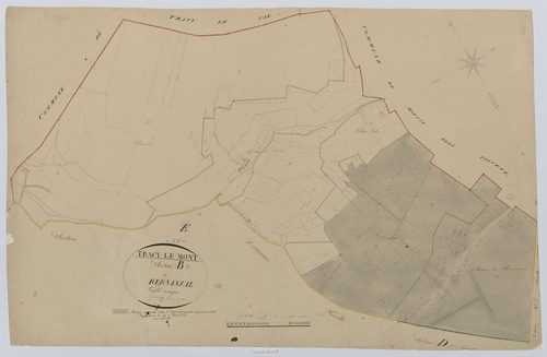 Tracy-le-Mont - Cadastre napoléonien, section B, feuille unique
