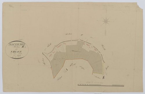 Tracy-le-Mont - Cadastre napoléonien, section E1