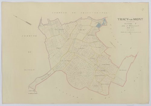 Tracy-le-Mont - Cadastre napoléonien (copie), section F1
