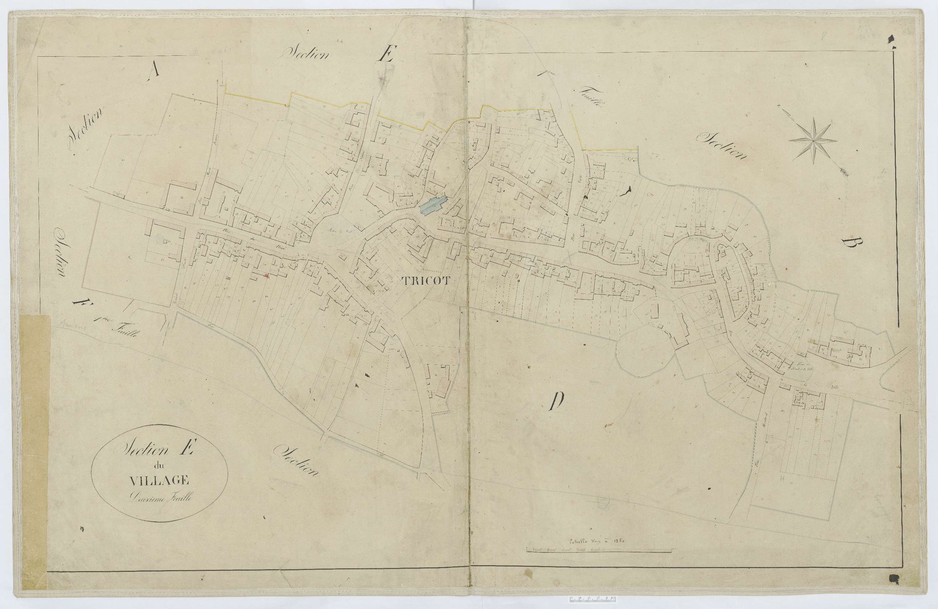 Tricot - Cadastre napoléonien, section E2