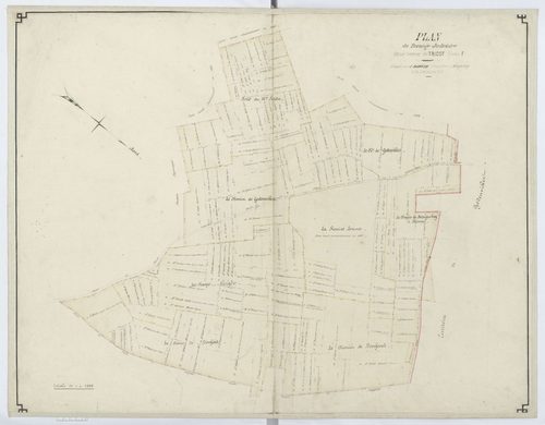 Tricot - Cadastre napoléonien, plan de bornage judiciaire, section F