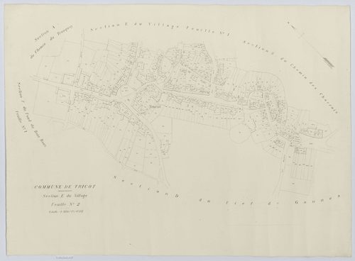Tricot - Cadastre napoléonien (copie), section E2