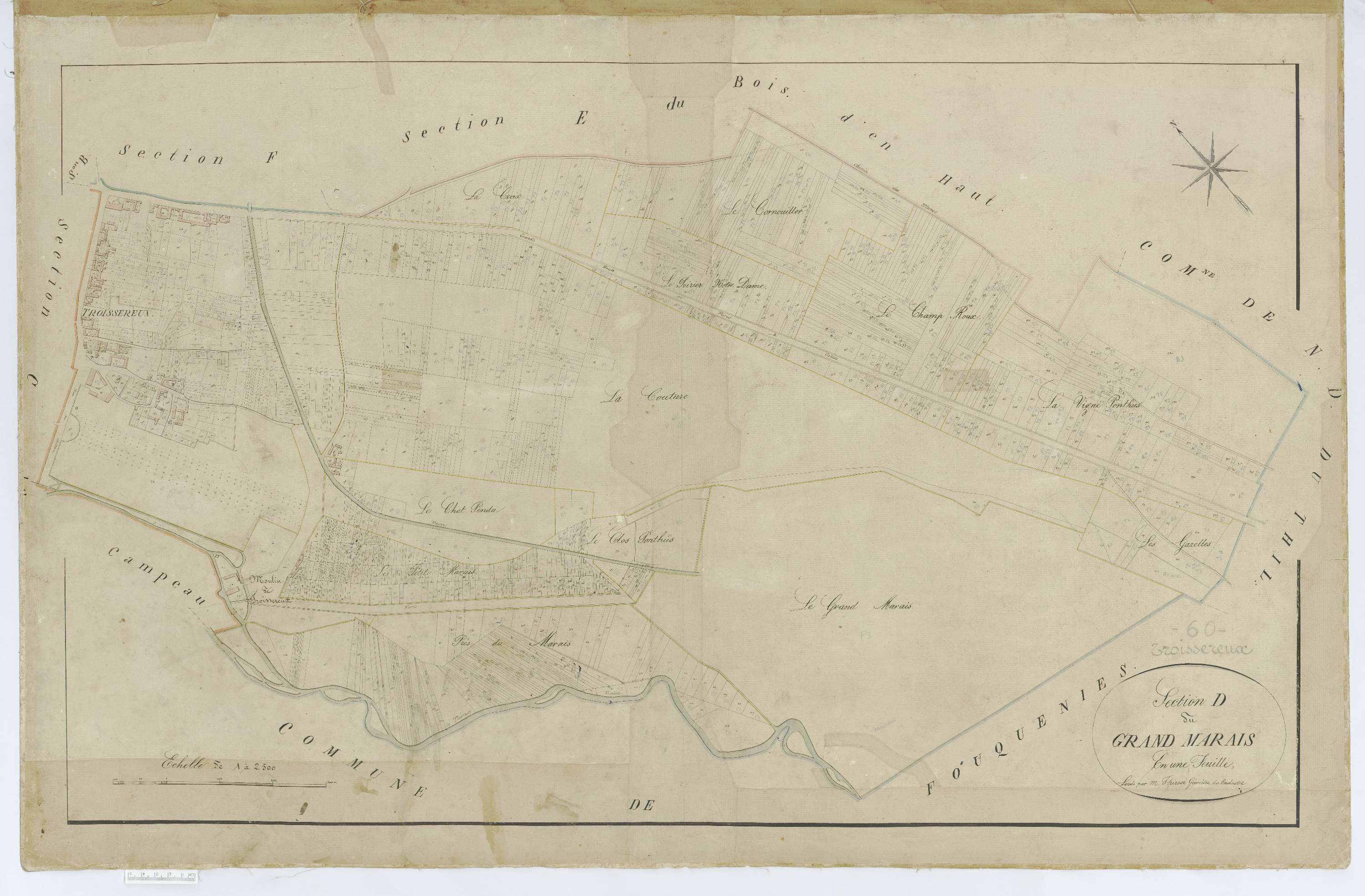 Troissereux - Cadastre napoléonien, section D
