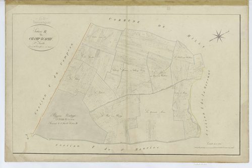 Troissereux - Cadastre napoléonien, section B1