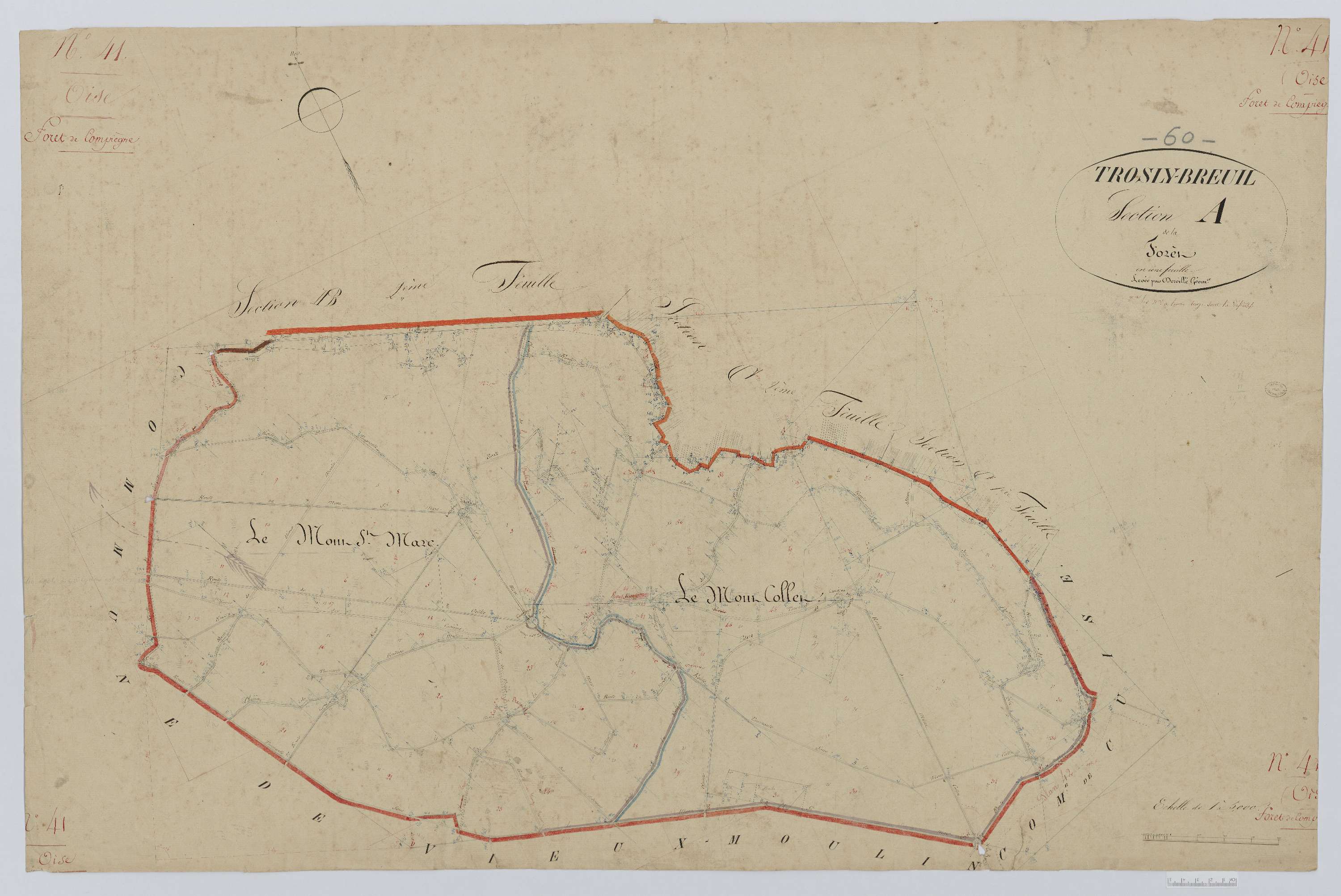 Trosly-Breuil - Cadastre napoléonien, section A, feuille unique