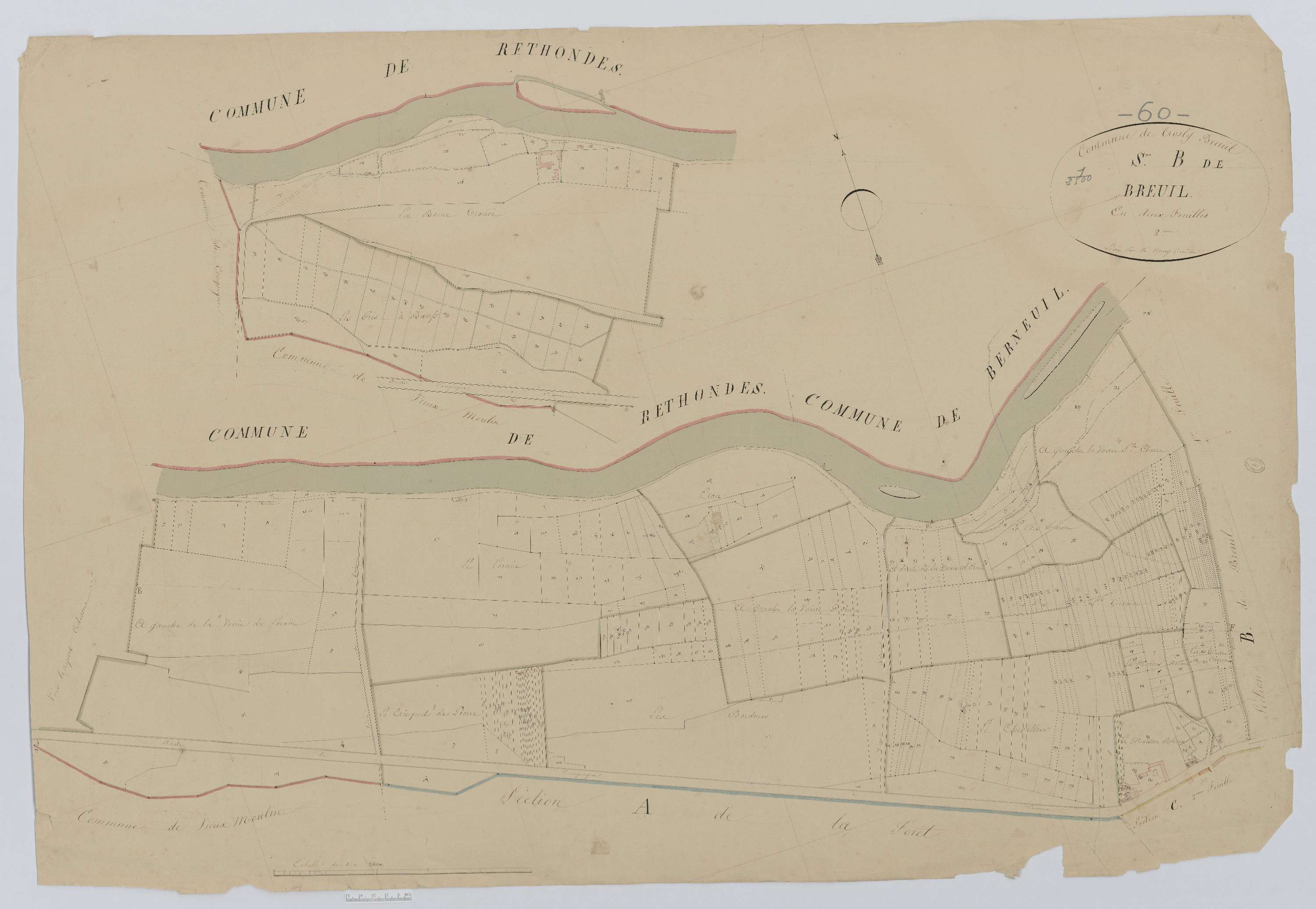 Trosly-Breuil - Cadastre napoléonien, section B2
