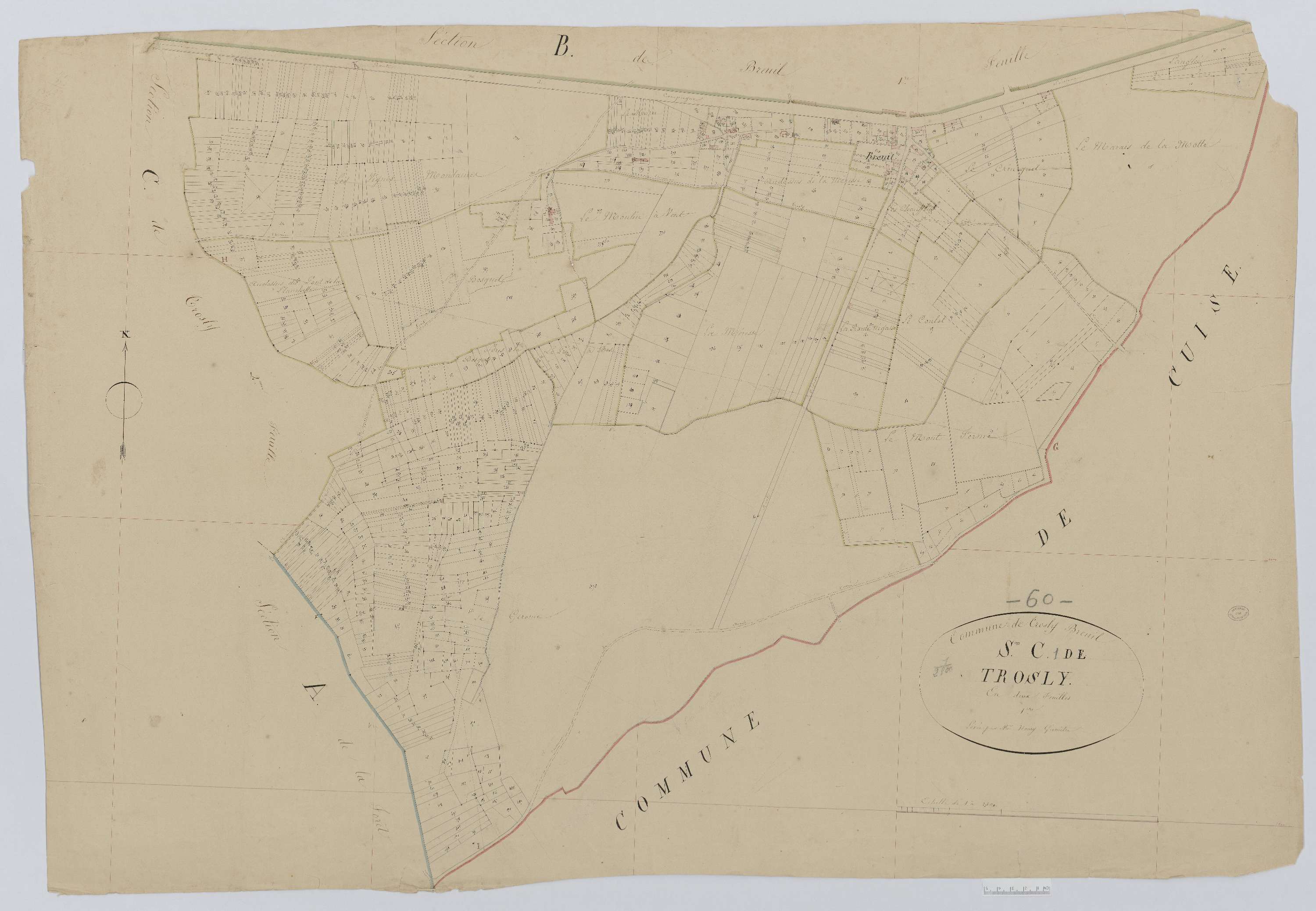 Trosly-Breuil - Cadastre napoléonien, section C1
