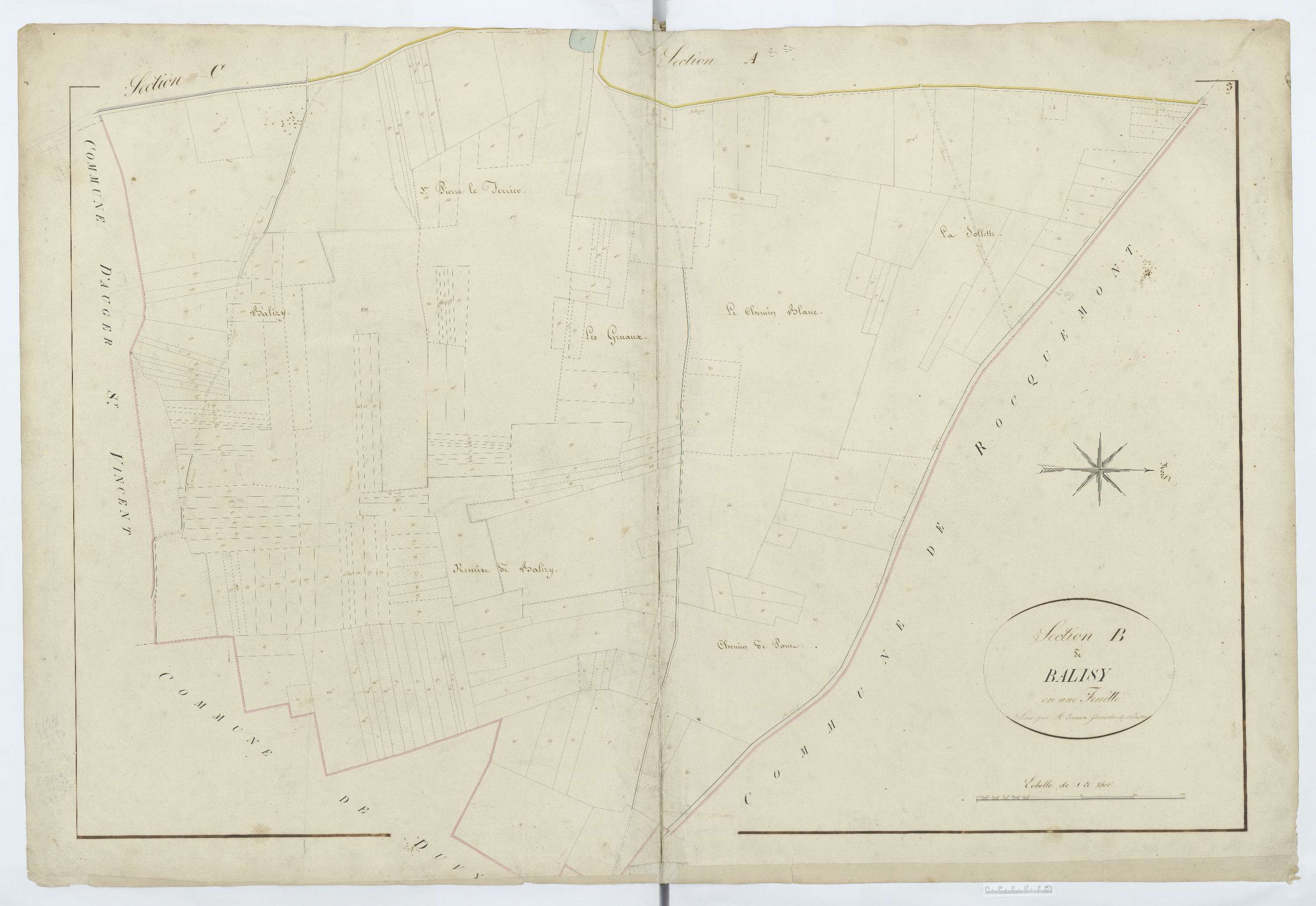 Trumilly - Cadastre napoléonien, section B