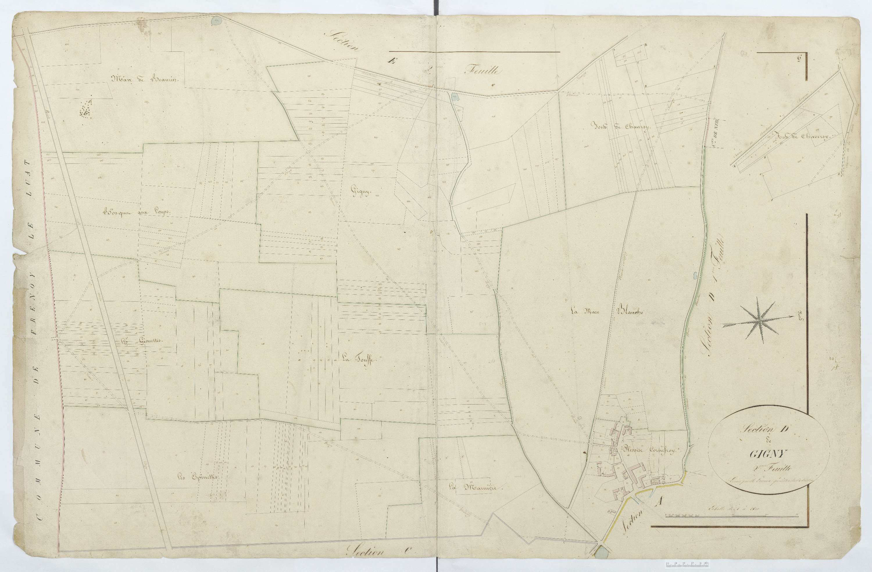 Trumilly - Cadastre napoléonien, section D2