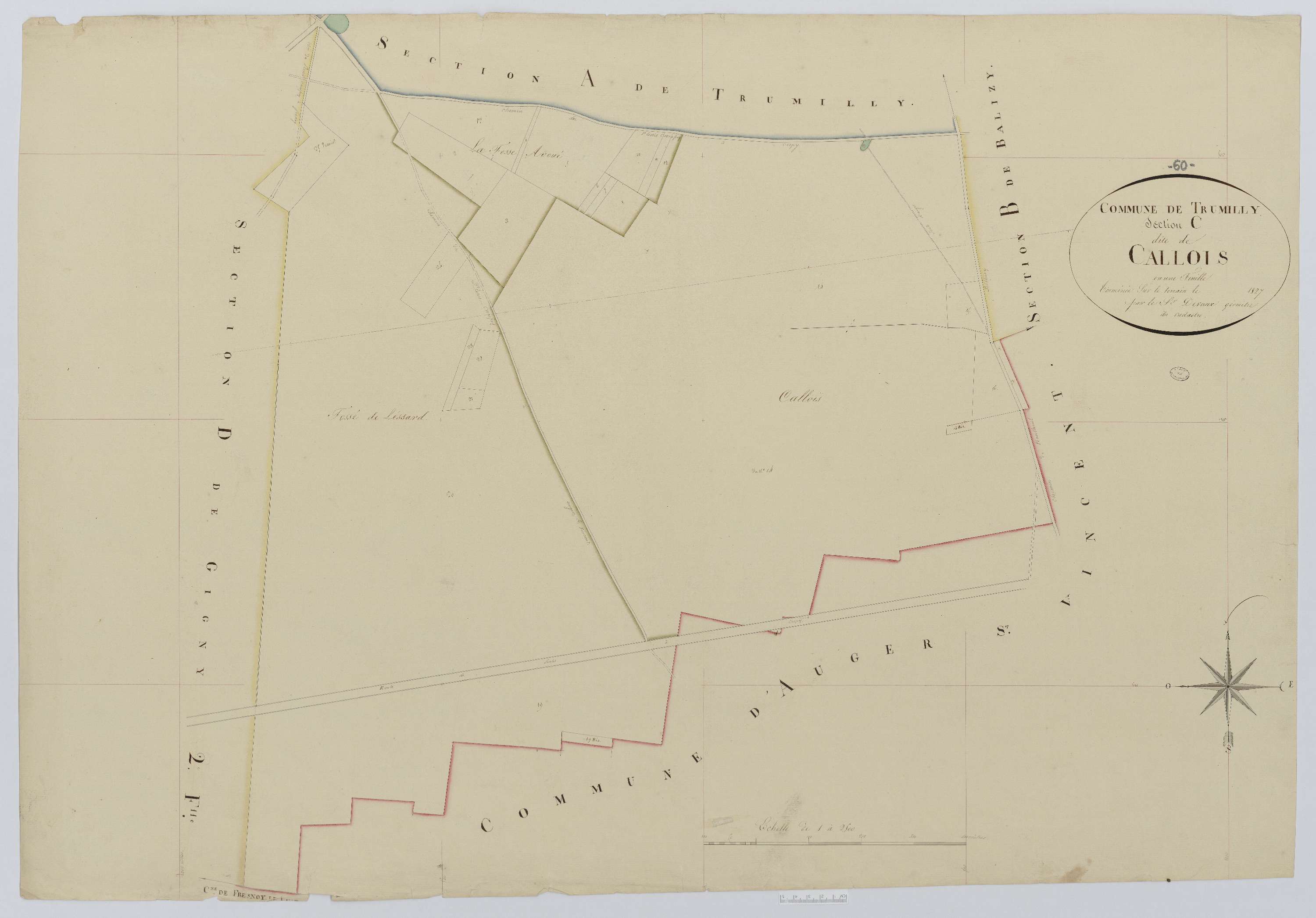 Trumilly - Cadastre napoléonien, section C, feuille unique