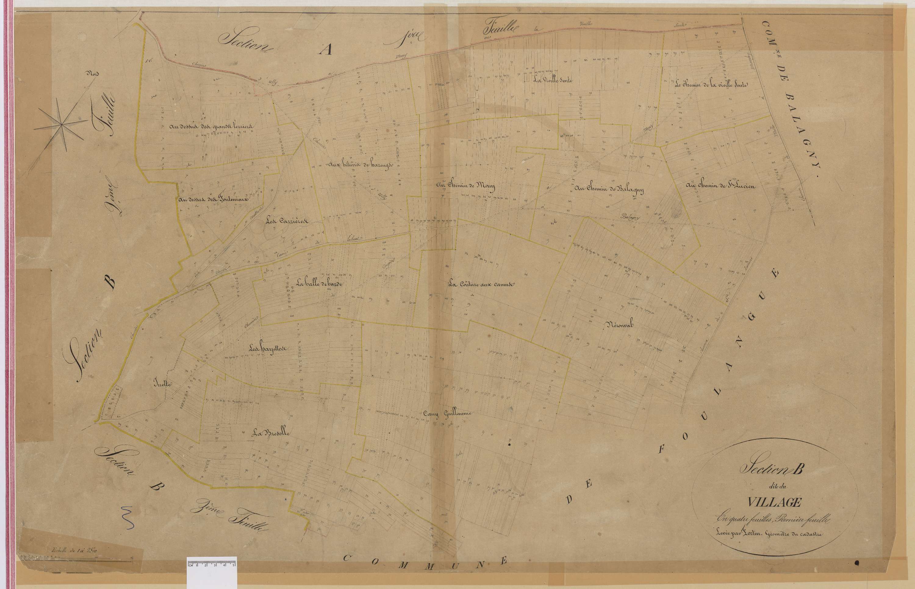 Ully-Saint-Georges - Cadastre napoléonien, section B1