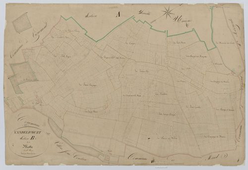 Vandélicourt - Cadastre napoléonien, section B, feuille unique