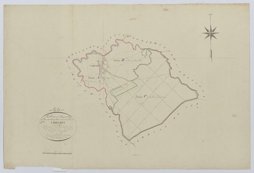 Varesnes - Cadastre napoléonien, tableau d'assemblage
