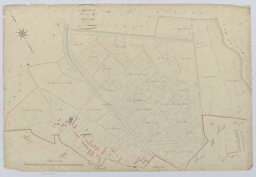 Varinfroy - Cadastre napoléonien, section A, feuille unique