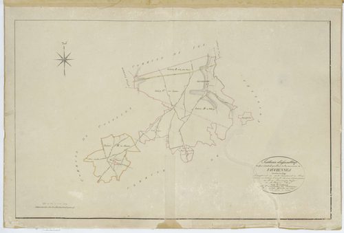 Vauciennes - Cadastre napoléonien, tableau d'assemblage