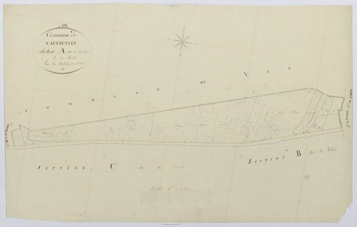 Vauciennes - Cadastre napoléonien, section A, feuille unique
