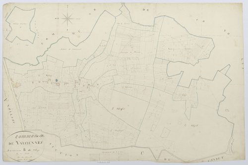 Vauciennes - Cadastre napoléonien, section B, feuille unique