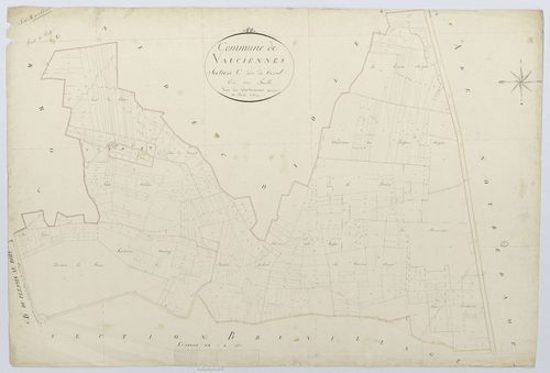 Vauciennes - Cadastre napoléonien, section C, feuille unique