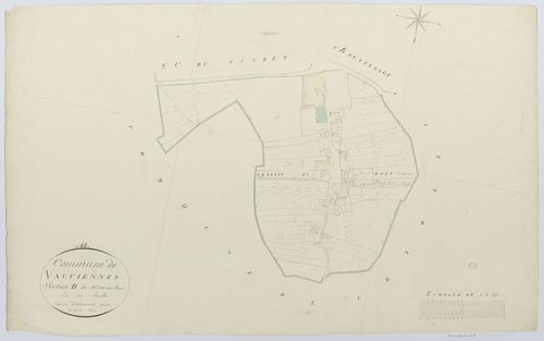 Vauciennes - Cadastre napoléonien, section D, feuille unique