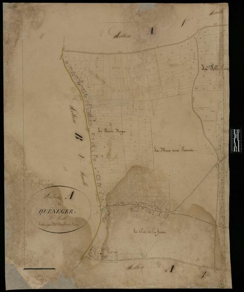 Le Vauroux - Cadastre napoléonien, section A2