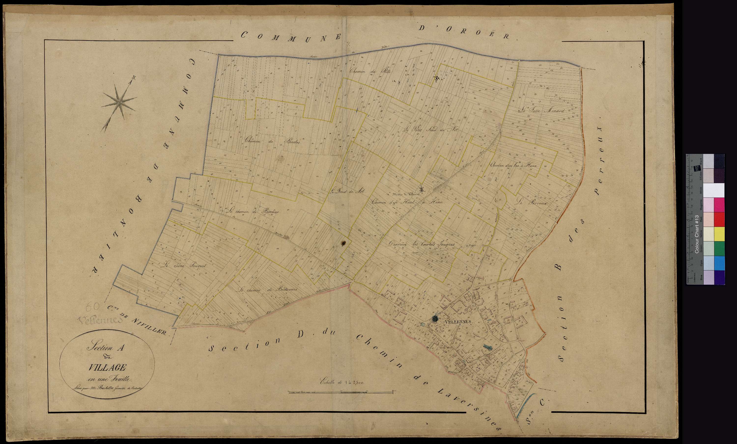 Velennes - Cadastre napoléonien, section A