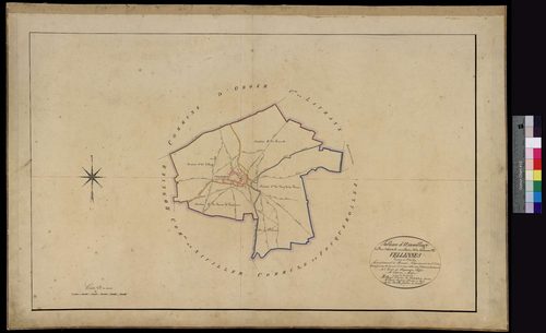 Velennes - Cadastre napoléonien, section tableau d'assemblage