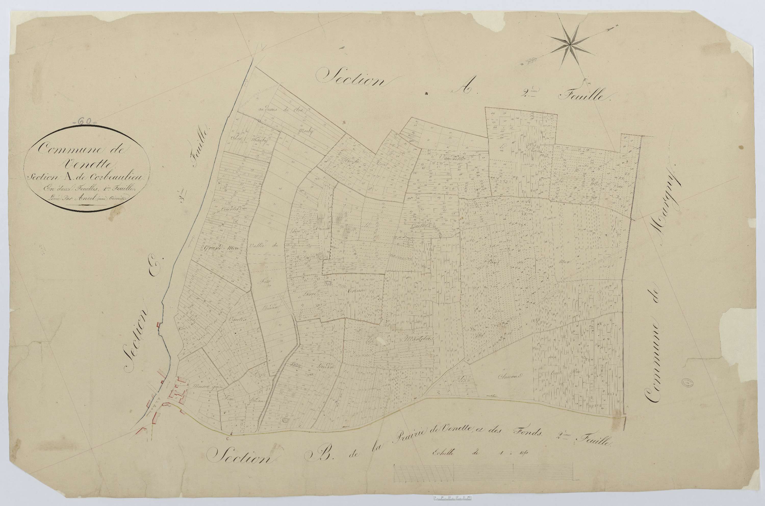 Venette - Cadastre napoléonien, section A1