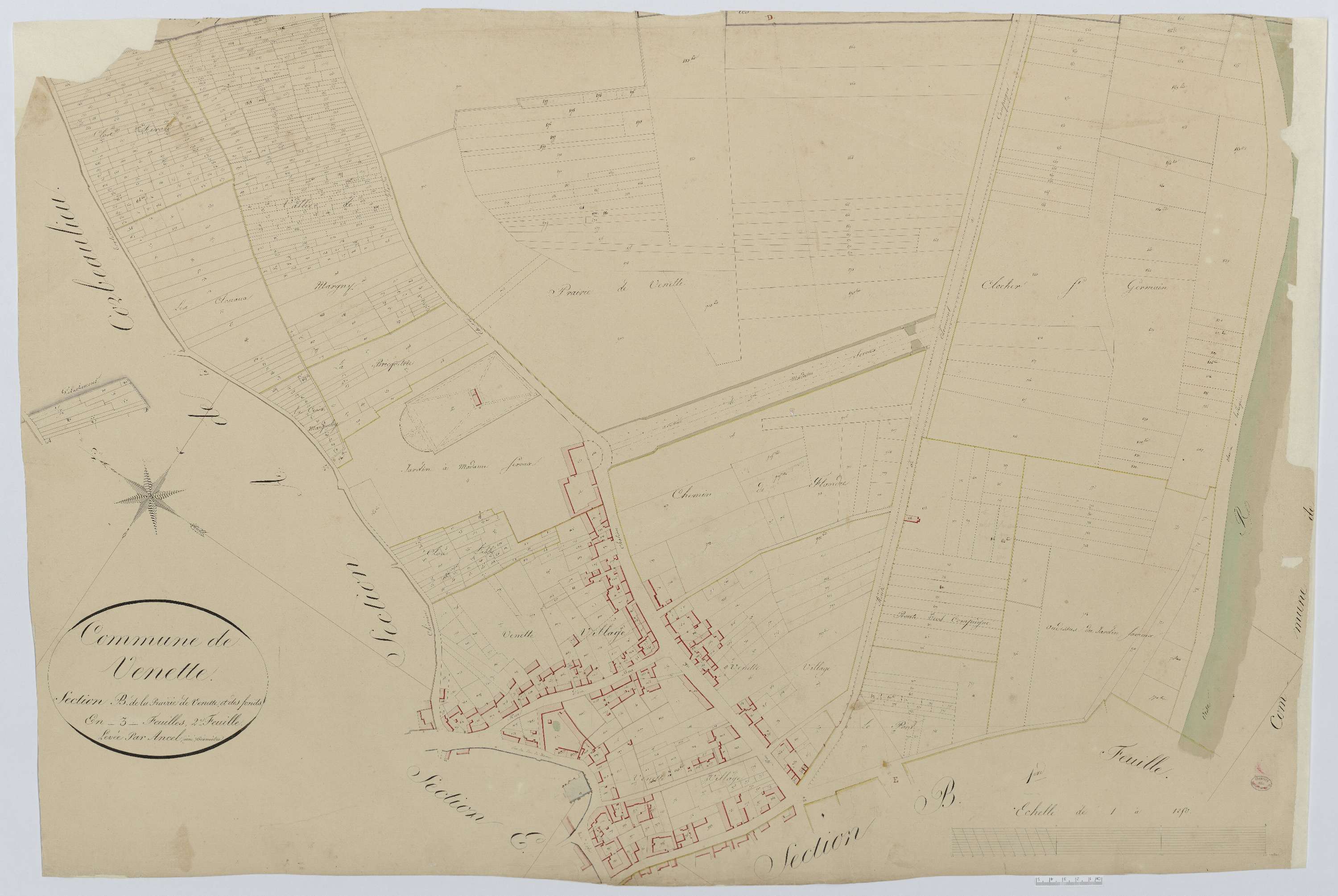 Venette - Cadastre napoléonien, section B2