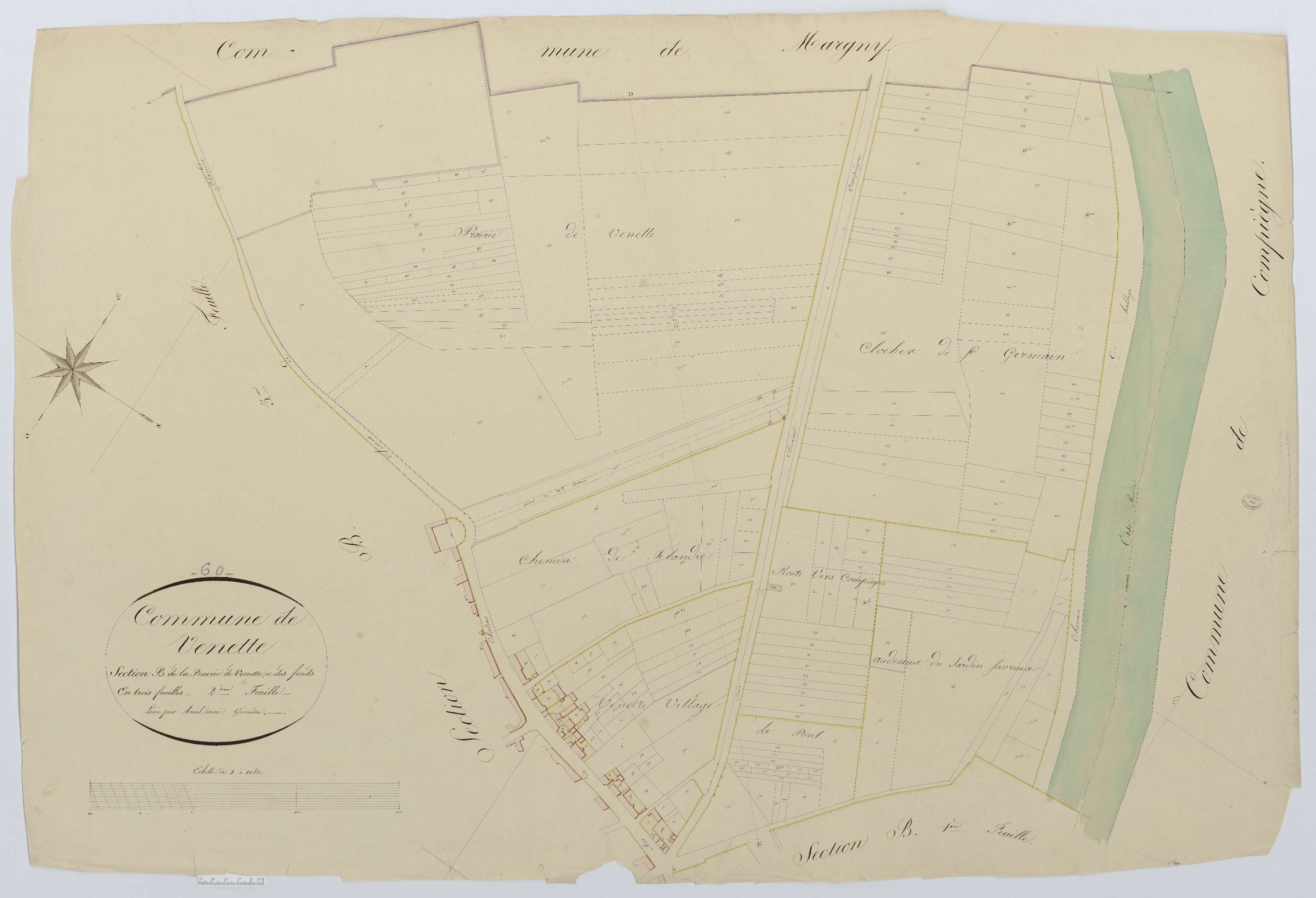 Venette - Cadastre napoléonien, section B2