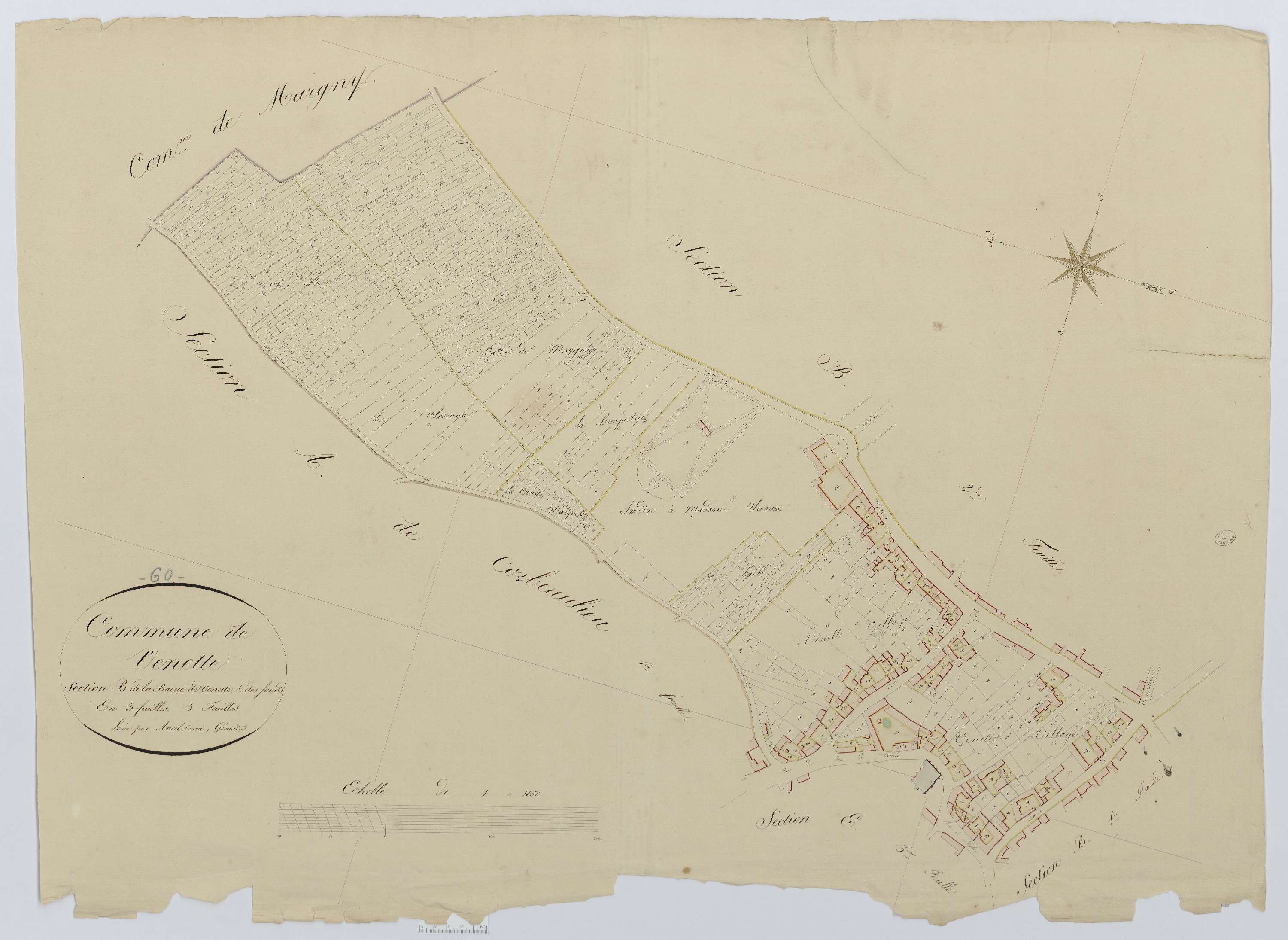 Venette - Cadastre napoléonien, section B3