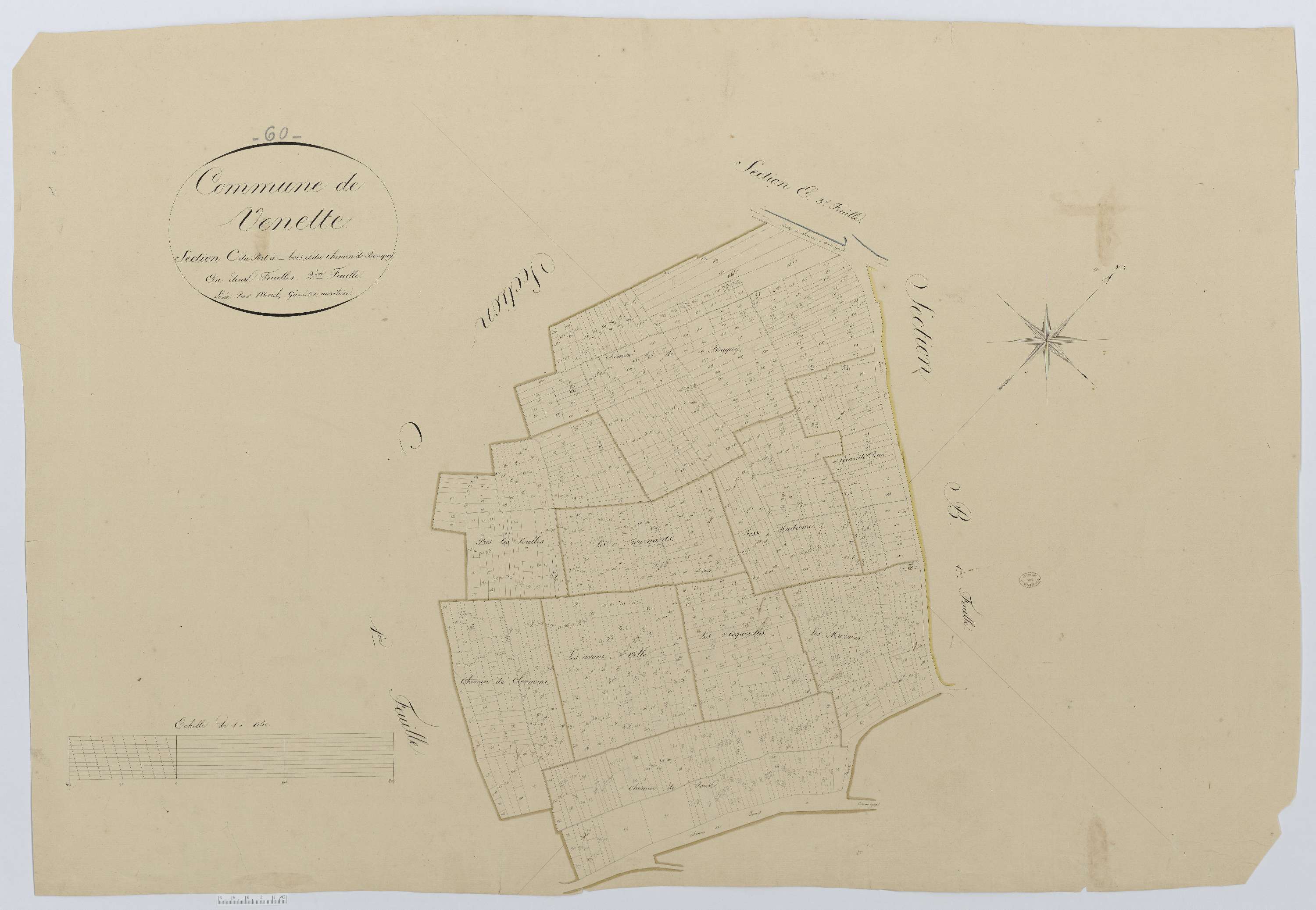 Venette - Cadastre napoléonien, section C2