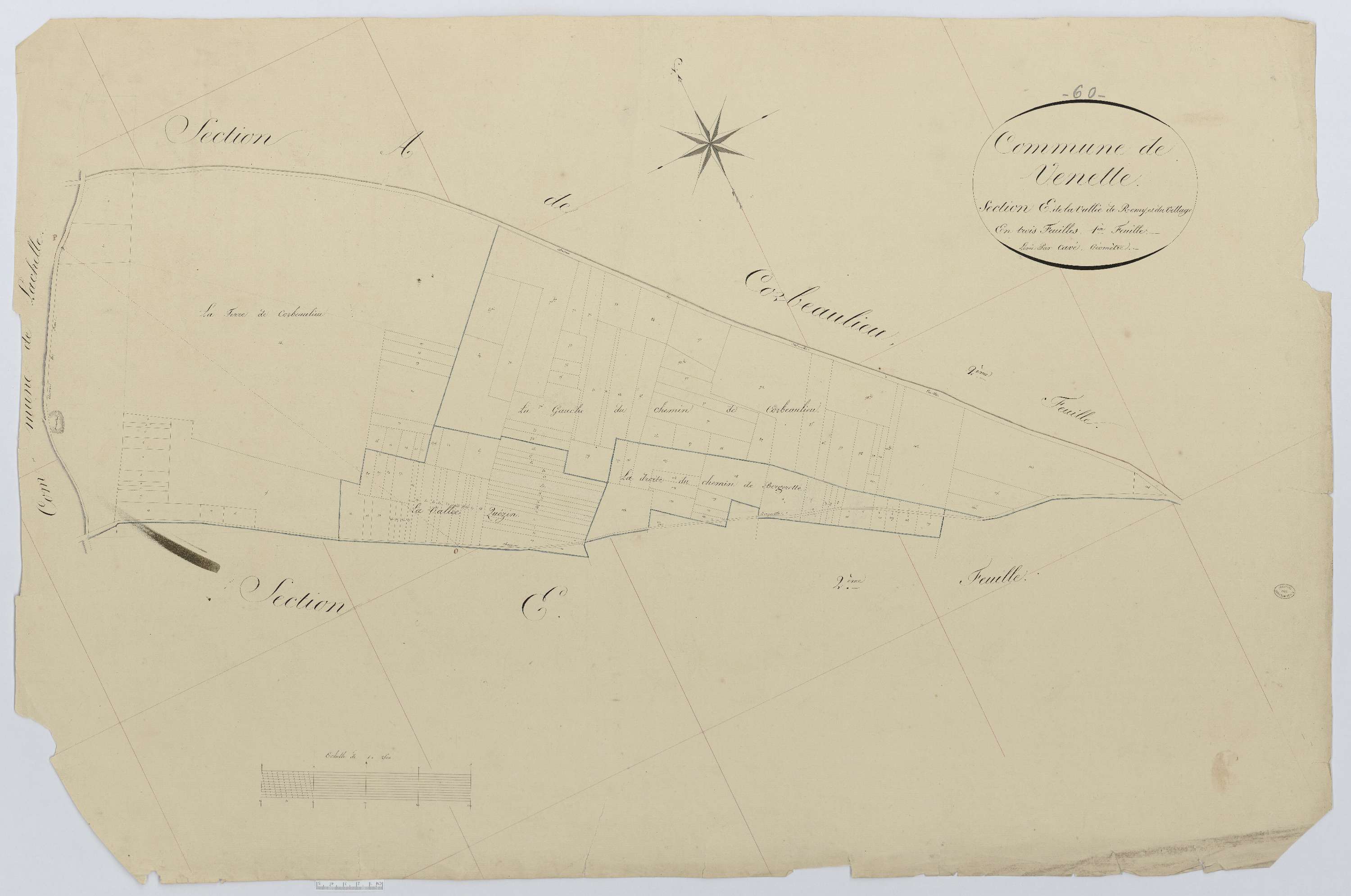 Venette - Cadastre napoléonien, section E1