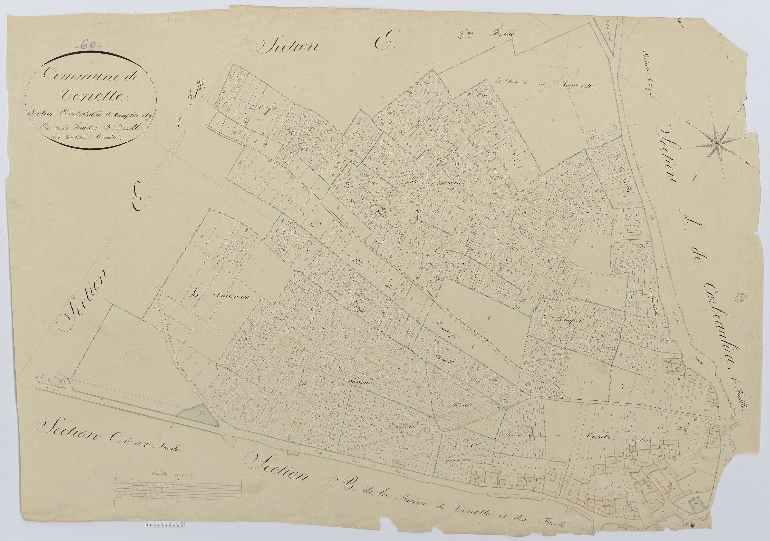 Venette - Cadastre napoléonien, section E3