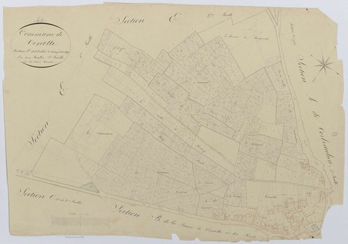 Venette - Cadastre napoléonien, section E3