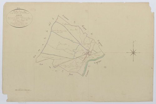 Venette - Cadastre napoléonien, tableau d'assemblage