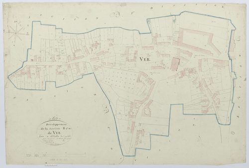 Ver-sur-Launette - Cadastre napoléonien, développement de la section B1