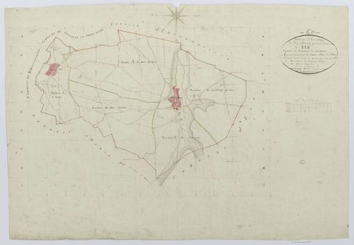 Ver-sur-Launette - Cadastre napoléonien, tableau d'assemblage
