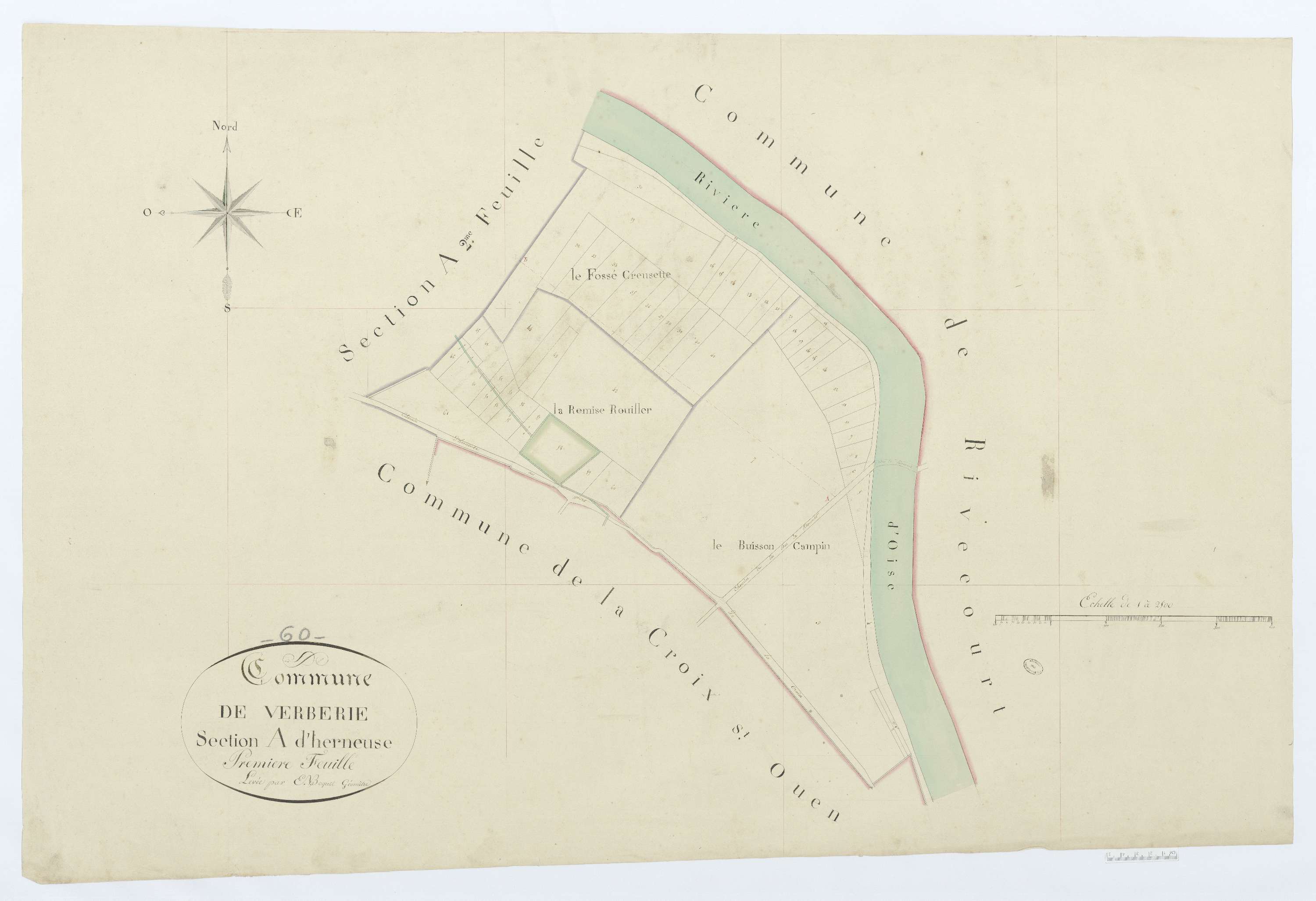 Verberie - Cadastre napoléonien, section A1