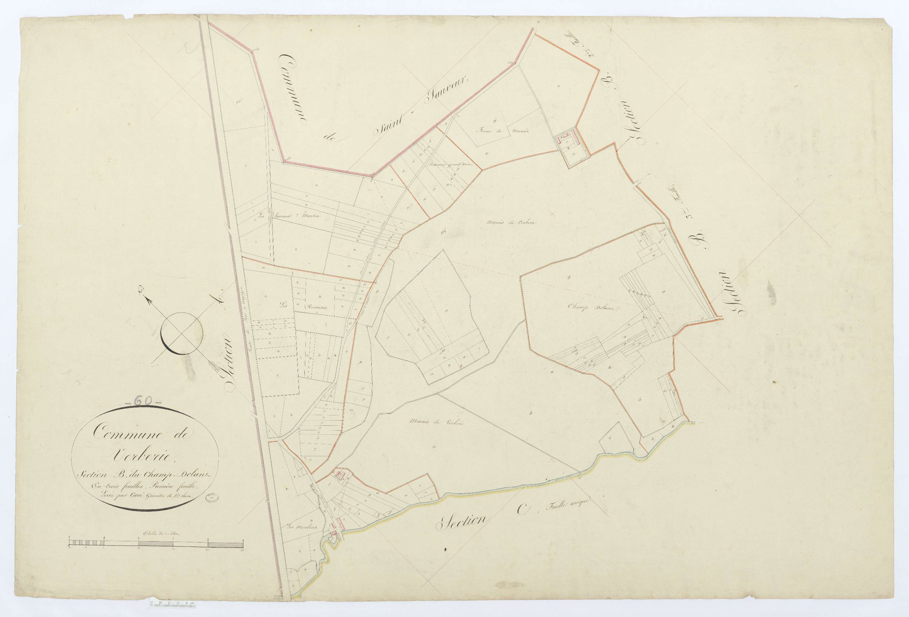 Verberie - Cadastre napoléonien, section B1