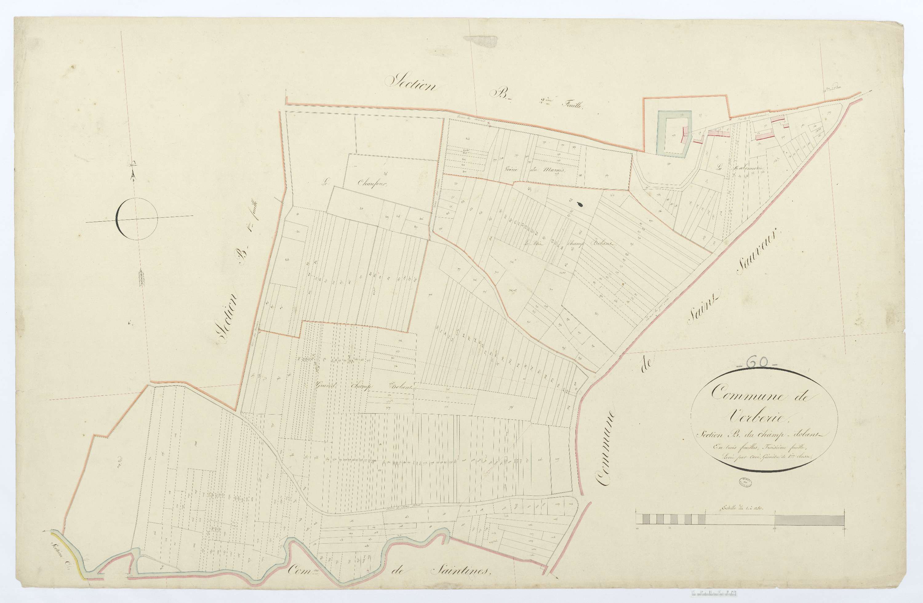 Verberie - Cadastre napoléonien, section B3