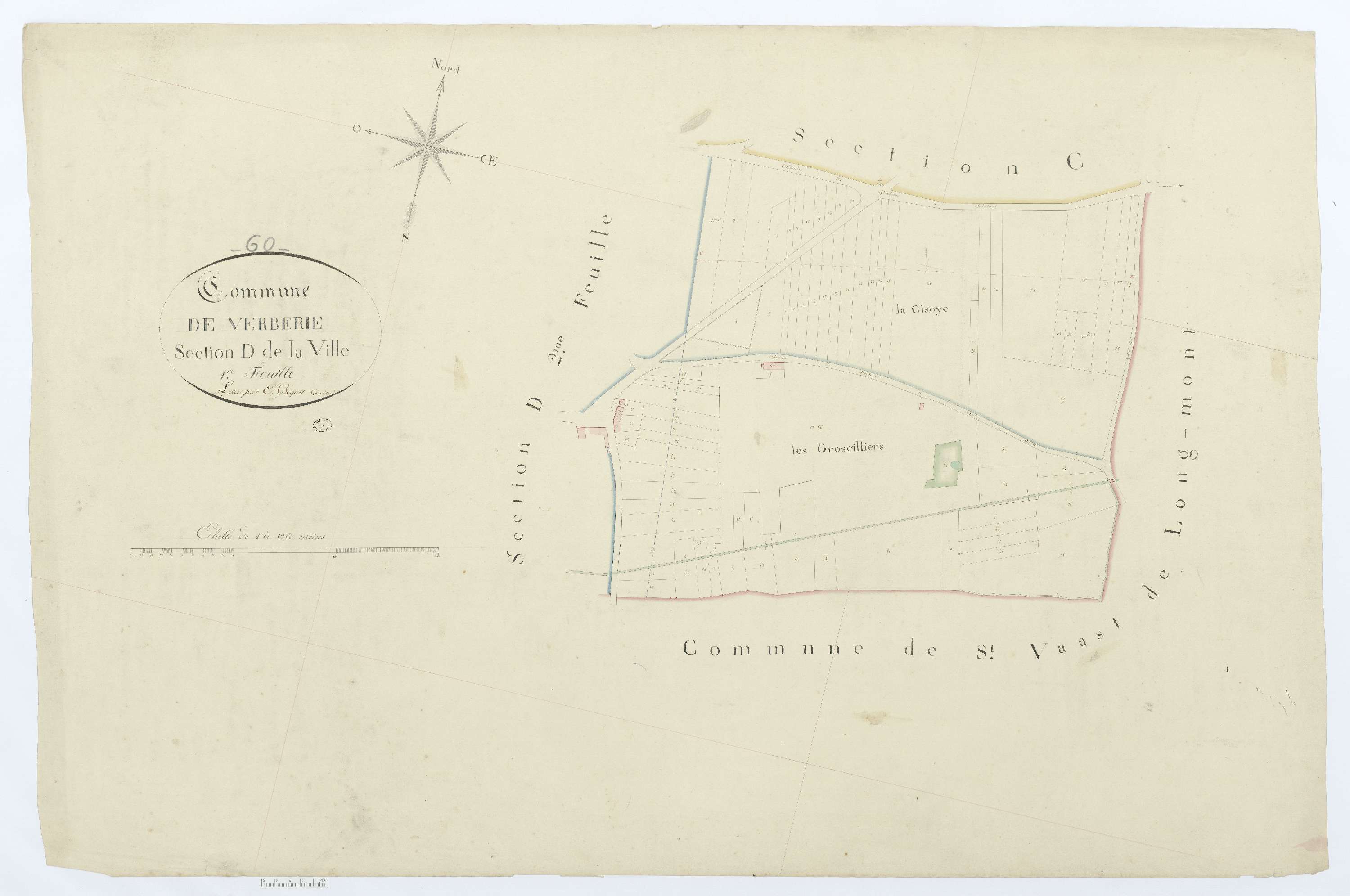 Verberie - Cadastre napoléonien, section D1