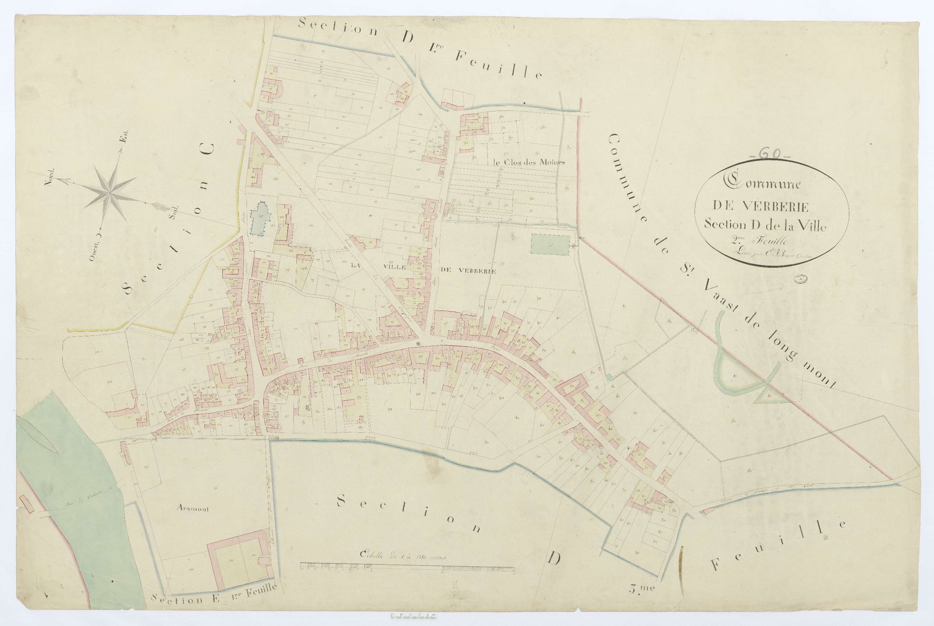 Verberie - Cadastre napoléonien, section D2