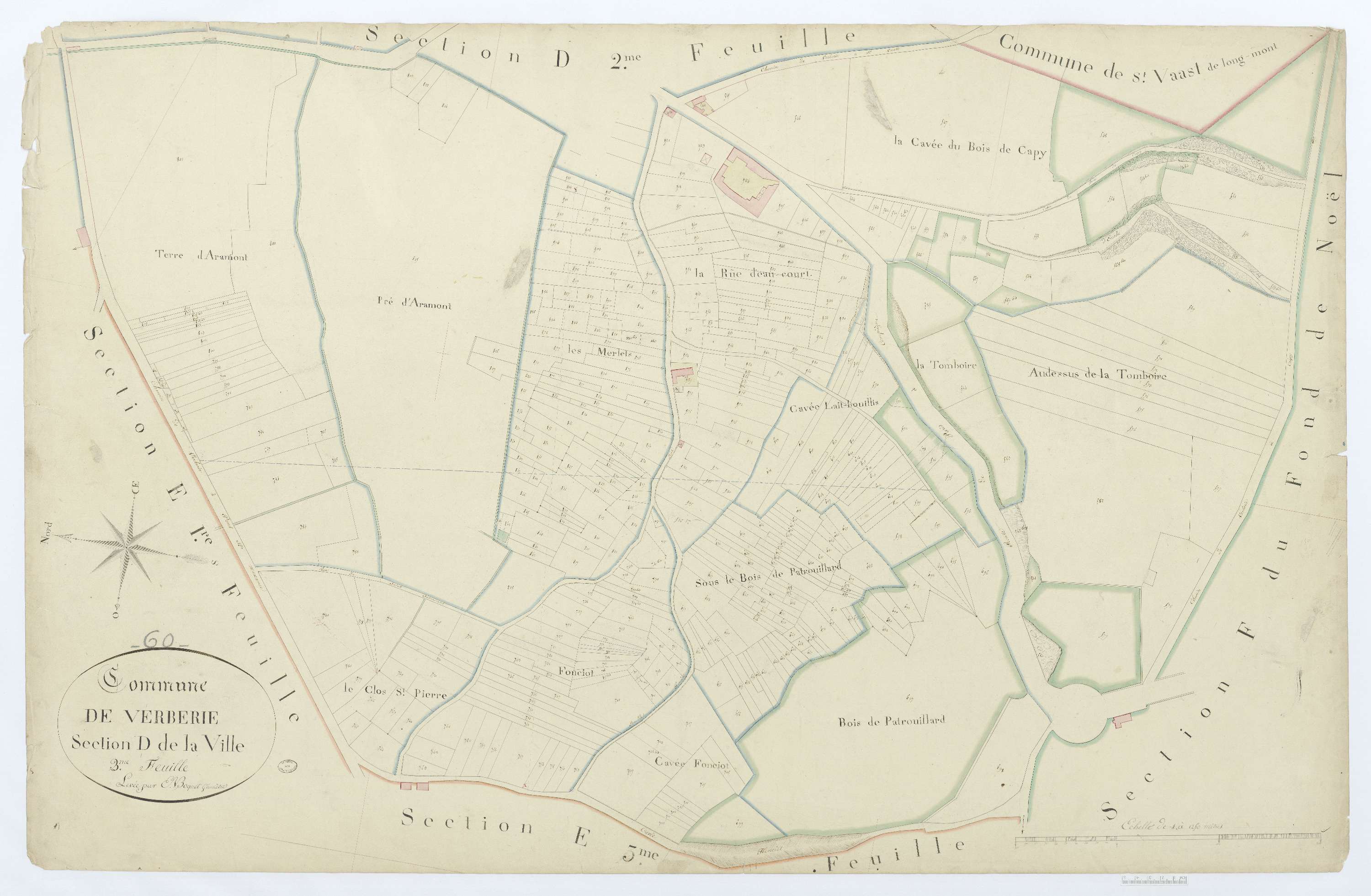 Verberie - Cadastre napoléonien, section D3